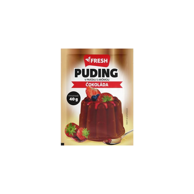 PUDDING POWDER WITH CHOCOLATE FLAVOR 40G FRESH